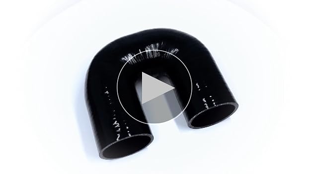 JOIUYOLJ 180 Degree Coupler U Bend Shape Elbow Silicone Hose